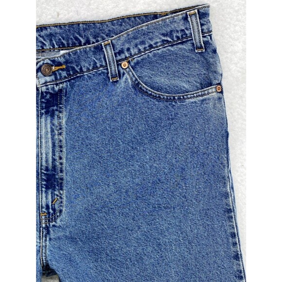 Levis 553 Jeans Mens 42x36 Denim 90s USA Relaxed Straight Dark Mid Rise Vintage - Picture 5 of 16